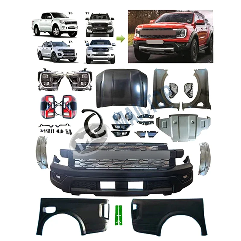 Maictop Car Accessories Facelift Bumper Bodykit for Ford Ranger Body Kit T6 T7 T8 2012-2021 Upgrade to T9 2023 Raptor
Maictop Car Accessories Facelift Bumper Bodykit for Ford Ranger Body Kit T6 T7 T8 2012-2021 Upgrade to T9 2023 Raptor