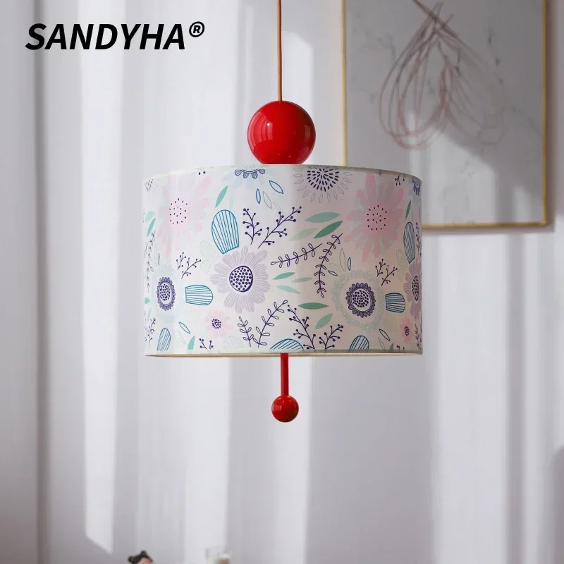 SANDYHA Modern Retro Cylindrical Pendant Light LED Lamp Apply To Bedroom Study Fabric Printed Home Decoration Lighting Fixtures
SANDYHA Modern Retro Cylindrical Pendant Light LED Lamp Apply To Bedroom Study Fabric Printed Home Decoration Lighting Fixtures