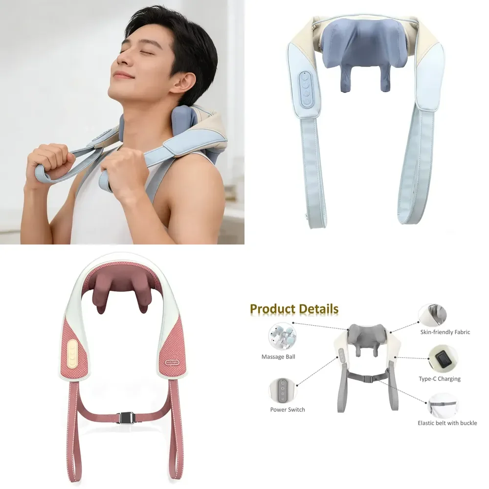 【CHIMU HOME】 New Arrival Shoulder Massage Machine Device Wireless Electricv Shiatsu Back and Neck Massager with Heating
【CHIMU HOME】 New Arrival Shoulder Massage Machine Device Wireless Electricv Shiatsu Back and Neck Massager with Heating