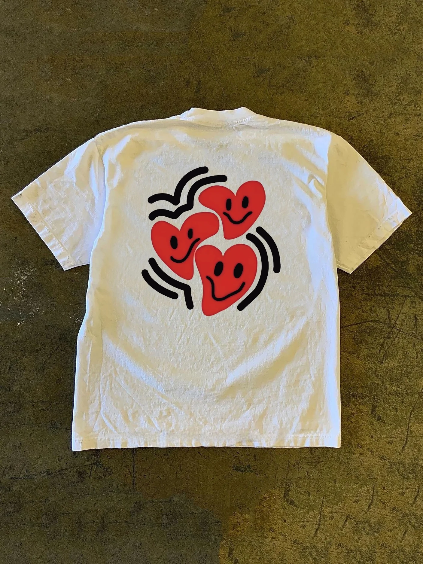 Pure Cotton 260g Twisted Heart Creative Print Short Sleeve T-Shirt Loose Fit Fashionable Casual Wear for Men And Women
Pure Cotton 260g Twisted Heart Creative Print Short Sleeve T-Shirt Loose Fit Fashionable Casual Wear for Men And Women