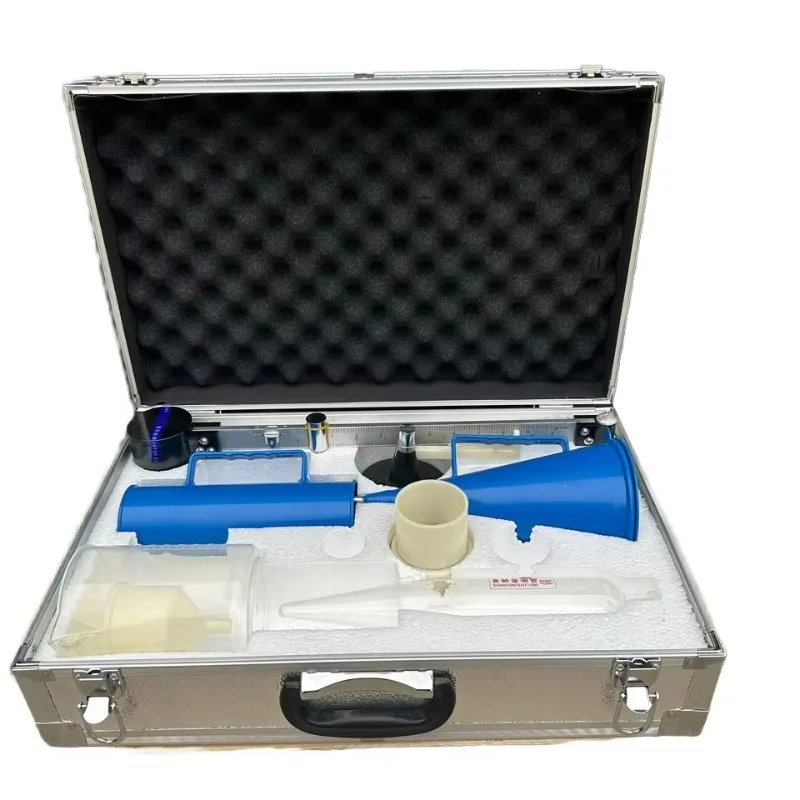 Portable Slurry Test Box (3-piece) Bentonite Mud three-piece tester set gravity meter viscometer reinforced aluminum box
Portable Slurry Test Box (3-piece) Bentonite Mud three-piece tester set gravity meter viscometer reinforced aluminum box