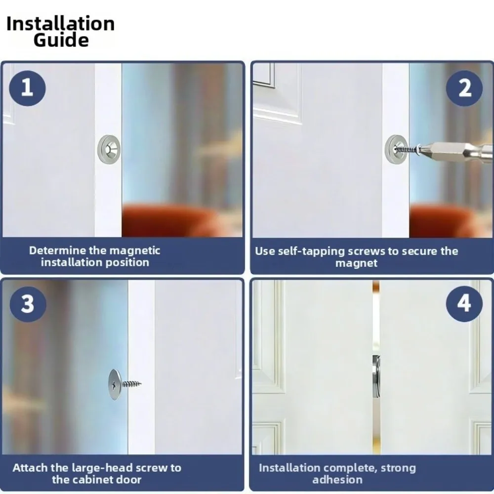 Round Magnetic Lock for Furniture Hidden Closing Closer for Furniture Hardware Cabinet Door Magnet Catches Hardware Tools
Round Magnetic Lock for Furniture Hidden Closing Closer for Furniture Hardware Cabinet Door Magnet Catches Hardware Tools