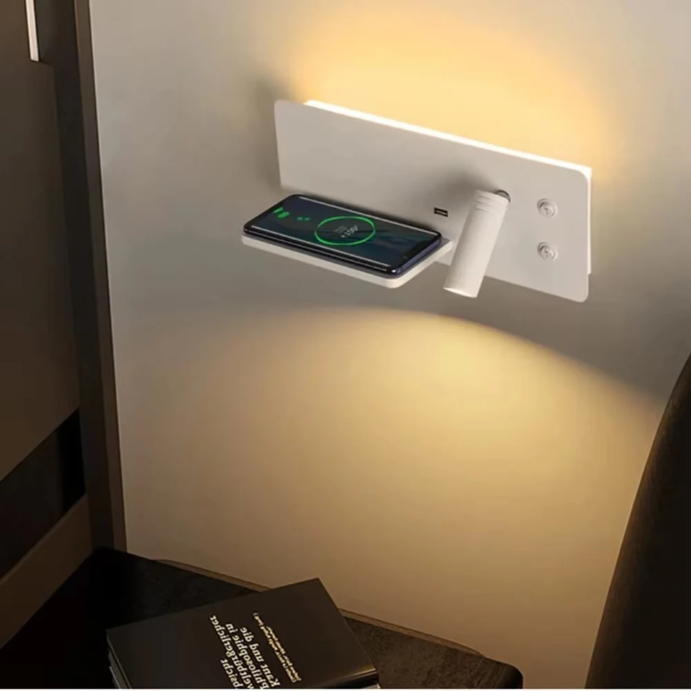 USB Wireless Aluminum LED Wall Lamp Modern Minimalist Reading Lights Phone Charging With Switch Study Bedroom Bedside Wall Light
USB Wireless Aluminum LED Wall Lamp Modern Minimalist Reading Lights Phone Charging With Switch Study Bedroom Bedside Wall Light