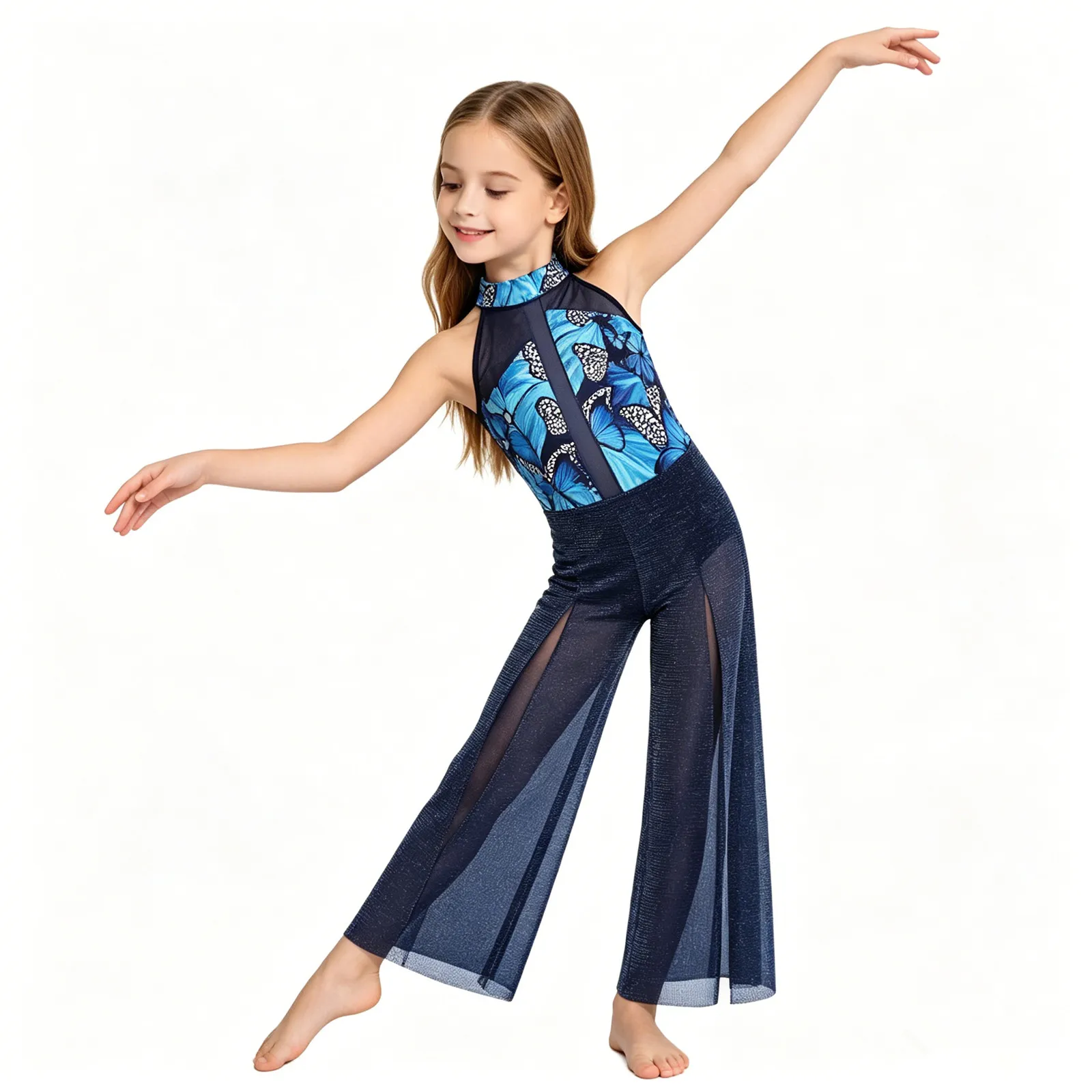 Kids Girls Sheer Mesh Print Modern Lyrical Dance Jumpsuit Figure Skating Gymnastics Acrobatics Ballet Leotard Build-in Briefs
Kids Girls Sheer Mesh Print Modern Lyrical Dance Jumpsuit Figure Skating Gymnastics Acrobatics Ballet Leotard Build-in Briefs