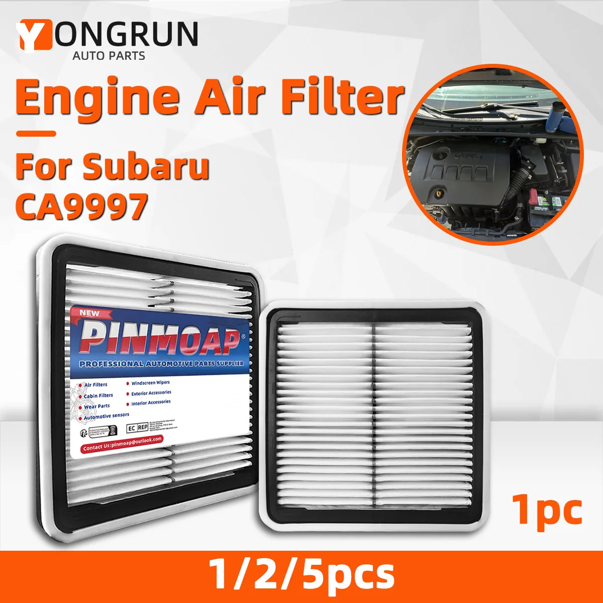 YONGRUN 1/2/5PCS High-Efficiency Engine Intake Filter Suitable For Subaru B9 Tribeca/Impreza/Outback/WRX/Forester 16546-AA090
YONGRUN 1/2/5PCS High-Efficiency Engine Intake Filter Suitable For Subaru B9 Tribeca/Impreza/Outback/WRX/Forester 16546-AA090
