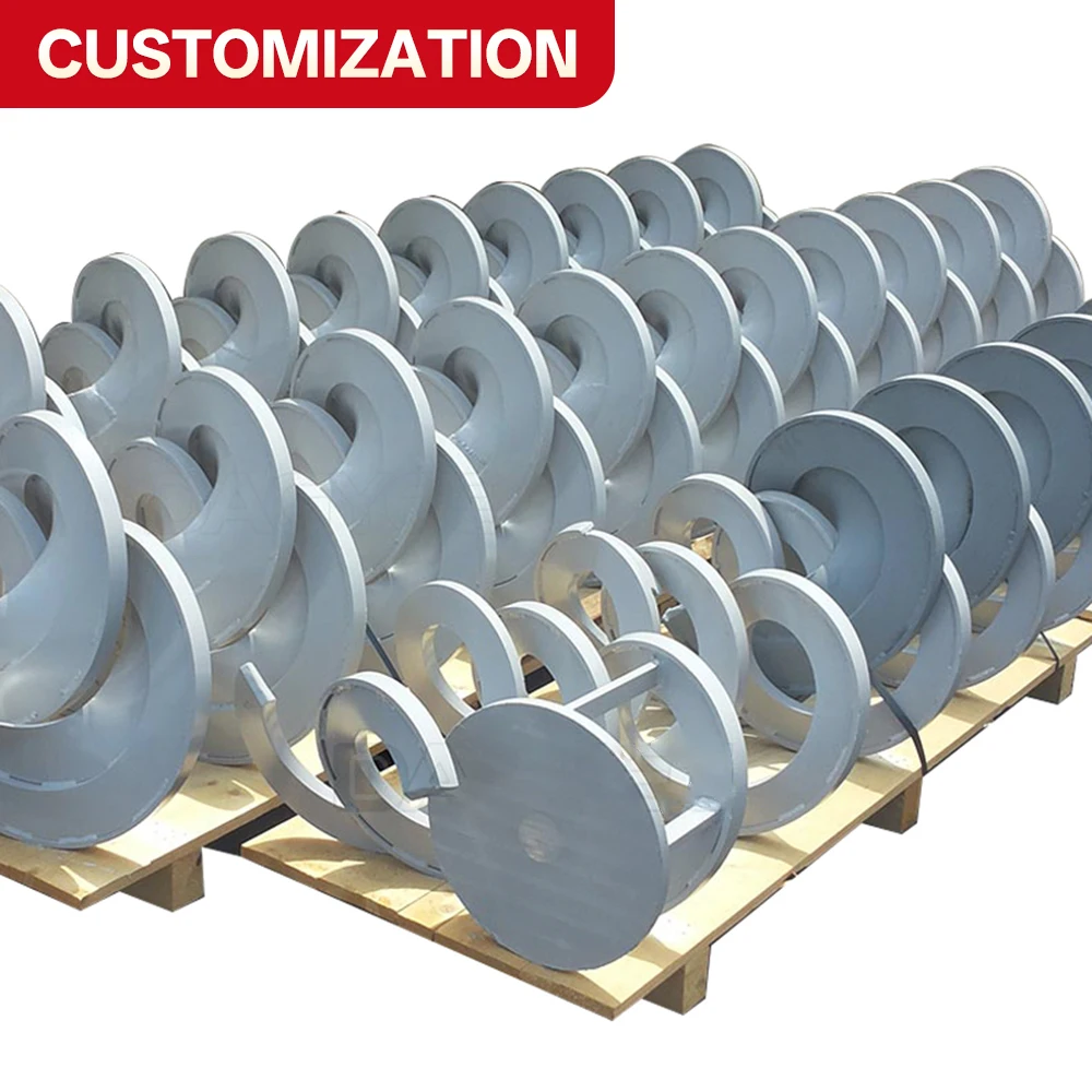 Non-Standard Custom Screw Archimedes Screw Conveyor Dedicated Non-Shaft Spiral Blade Replacement Parts Shaftless Blade Accessori
Non-Standard Custom Screw Archimedes Screw Conveyor Dedicated Non-Shaft Spiral Blade Replacement Parts Shaftless Blade Accessori