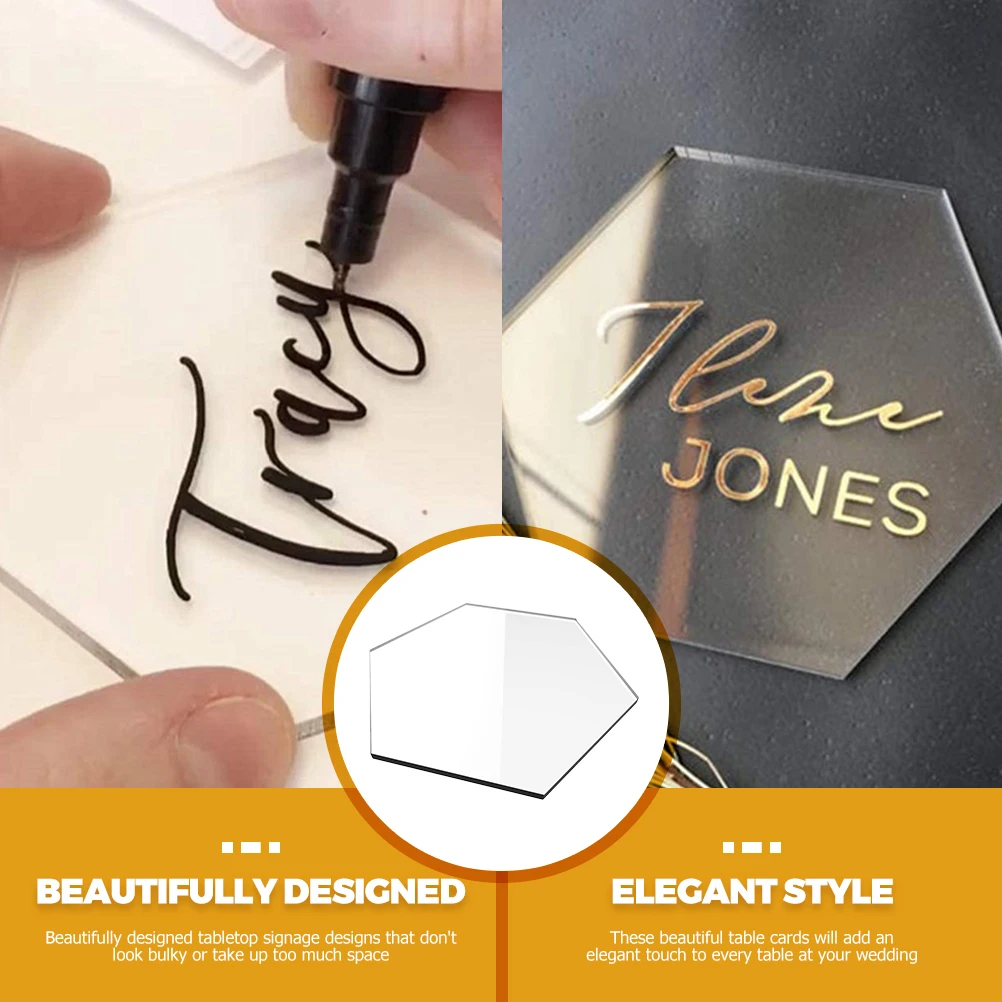 10 Pcs Blank Seat Card Non-damaging Cards Party Place Guest Acrylic Name Easy-to-use
10 Pcs Blank Seat Card Non-damaging Cards Party Place Guest Acrylic Name Easy-to-use