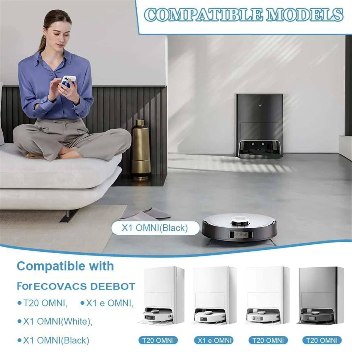 Мешки для пылесоса ABXHH, аксессуары для Ecovacs Deebot X1 Omni/T20 Omni, запасные части, мешки для пылесоса
Мешки для пылесоса ABXHH, аксессуары для Ecovacs Deebot X1 Omni/T20 Omni, запасные части, мешки для пылесоса