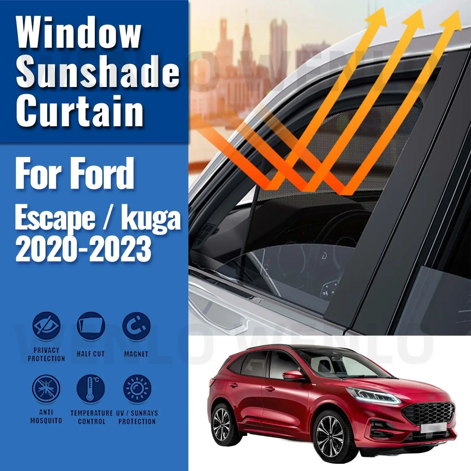 For Ford Escape / Kuga 2020-2023 Magnetic Car Sunshade Shield Front Windshield Frame Curtain Rear Side Window Sun Shades
For Ford Escape / Kuga 2020-2023 Magnetic Car Sunshade Shield Front Windshield Frame Curtain Rear Side Window Sun Shades