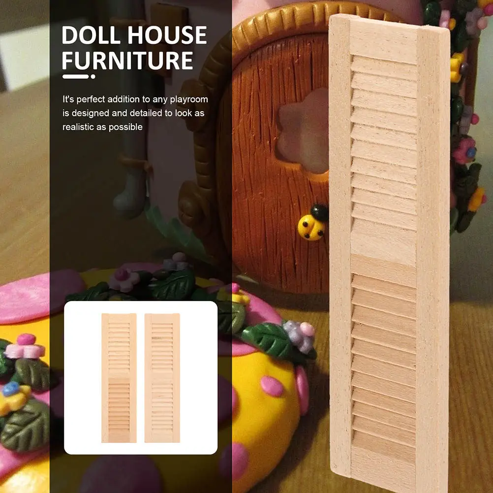 4Pcs Miniature Blinds Wooden Mini House Accessories Ornament for Mini Furniture Home Decoration Layout Front Door Blinds
4Pcs Miniature Blinds Wooden Mini House Accessories Ornament for Mini Furniture Home Decoration Layout Front Door Blinds