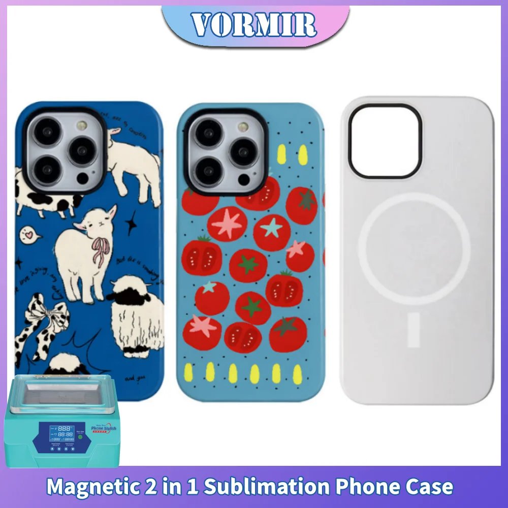 VORMIR 10pcs Magnetic 2 in 1 Sublimation Phone Case for iPhone 17 16 15 14 13 Pro Max Heat Press Printer Rugged Armor Back Cover
VORMIR 10pcs Magnetic 2 in 1 Sublimation Phone Case for iPhone 17 16 15 14 13 Pro Max Heat Press Printer Rugged Armor Back Cover