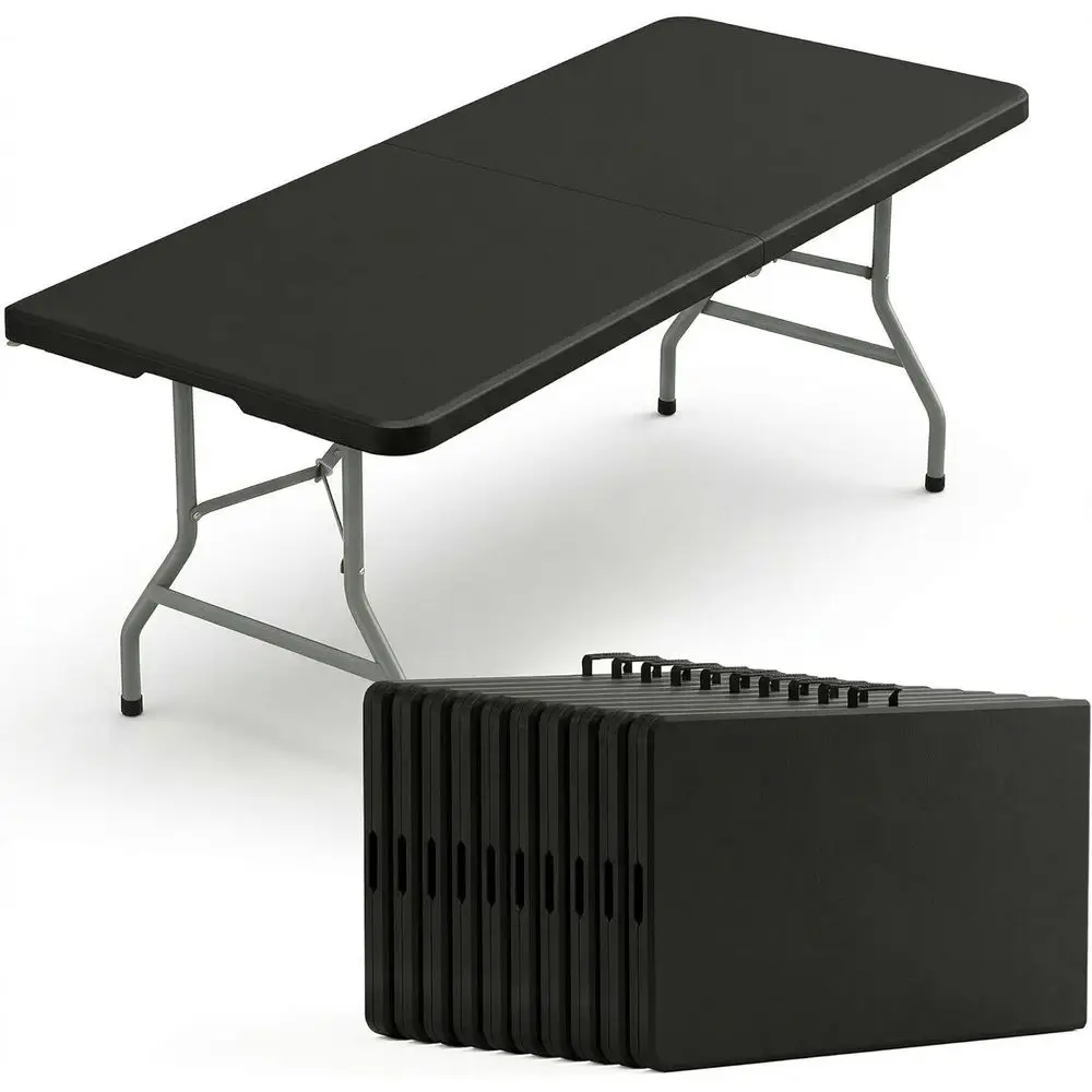 Portable 6-Foot Folding Tables with Handle and Steel Legs - Ideal for Outdoors, Events, and Camping
Portable 6-Foot Folding Tables with Handle and Steel Legs - Ideal for Outdoors, Events, and Camping