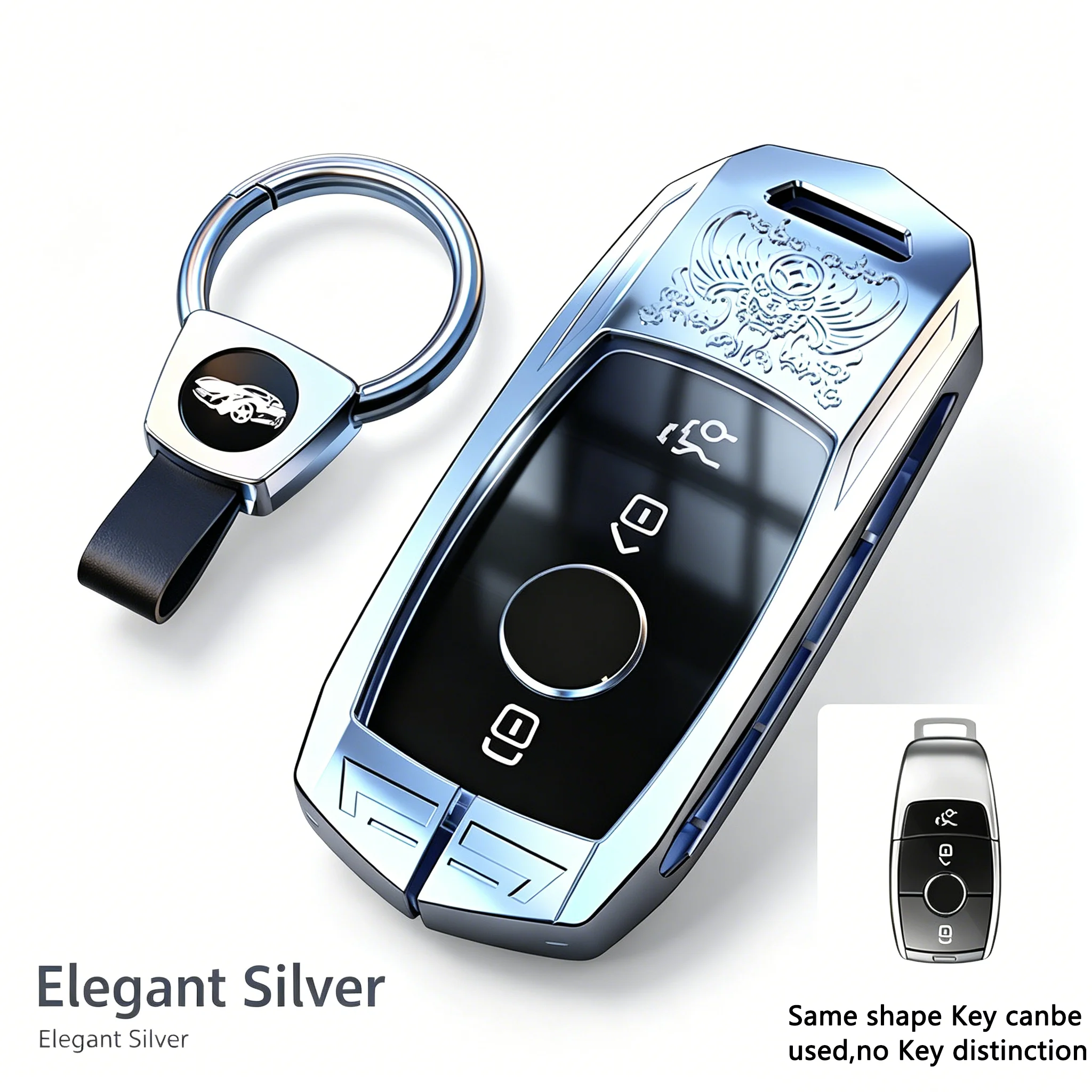 Zinc Alloy Key Fob Cover for Mercedes-Benz E C A Class GLC GLE Smart Remote Protector Case
Zinc Alloy Key Fob Cover for Mercedes-Benz E C A Class GLC GLE Smart Remote Protector Case