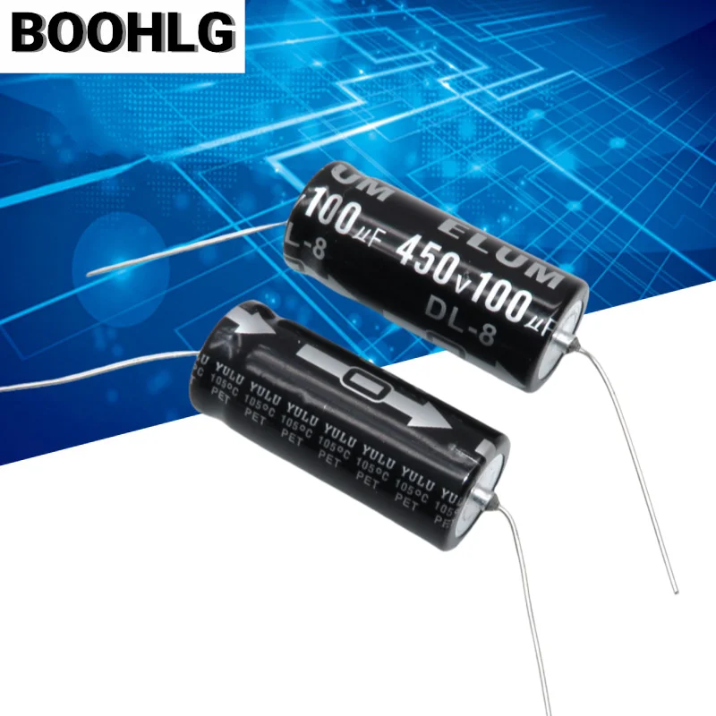 2PCS axial capacitor 400V 100uf horizontal polarized capacitor filter capacitor 450v 100uf 18X41mm
2PCS axial capacitor 400V 100uf horizontal polarized capacitor filter capacitor 450v 100uf 18X41mm
