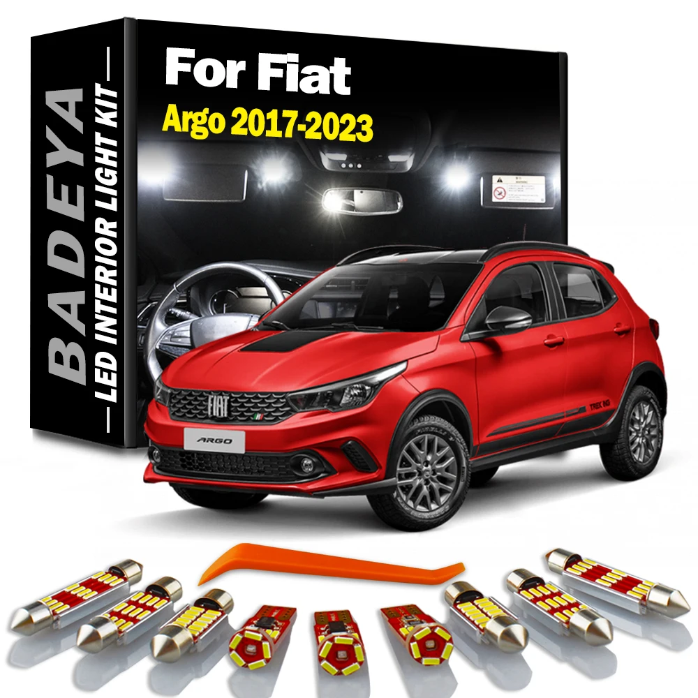 BADEYA 10 шт. Canbus для Fiat Argo 2017 2018 2019 2020 2021 2022 2023 светодиодный комплект лампочек для внутренней карты солнцезащитного козырька автомобильные аксессуары
BADEYA 10 шт. Canbus для Fiat Argo 2017 2018 2019 2020 2021 2022 2023 светодиодный комплект лампочек для внутренней карты солнцезащитного козырька автомобильные аксессуары
