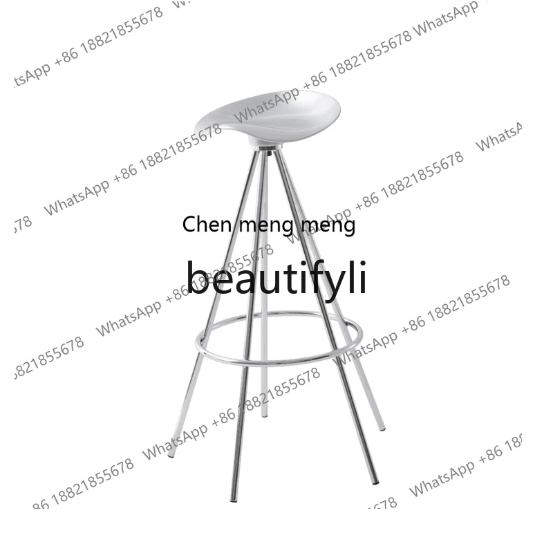 Simple and modern tall aluminum alloy, bar chair, rotatable bar stool H
Simple and modern tall aluminum alloy, bar chair, rotatable bar stool H