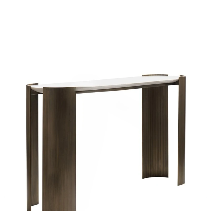 Italian creative stainless steel entrance table Villa hotel model room entrance table
Italian creative stainless steel entrance table Villa hotel model room entrance table