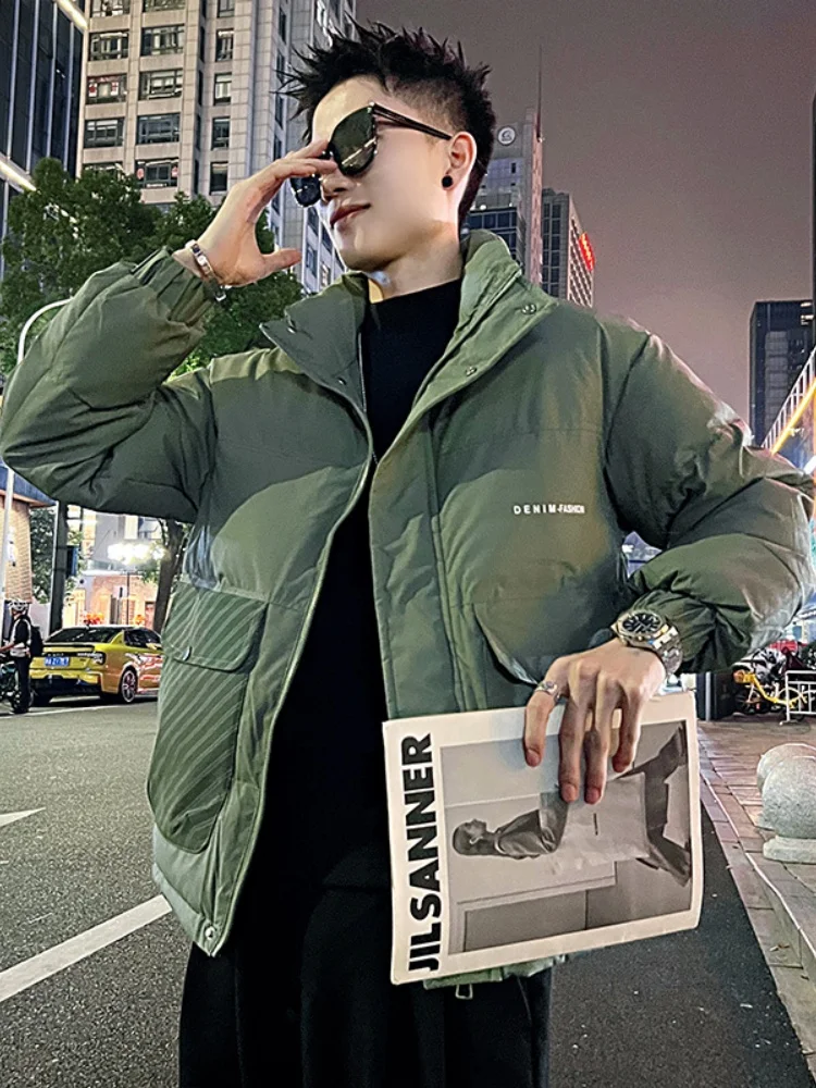 Men's Cotton Jaet Stand Collar Loose Thi Warm Coat Winter Casual Faion Brand Cleanfit Long Sve Zipper Closure
Men's Cotton Jaet Stand Collar Loose Thi Warm Coat Winter Casual Faion Brand Cleanfit Long Sve Zipper Closure