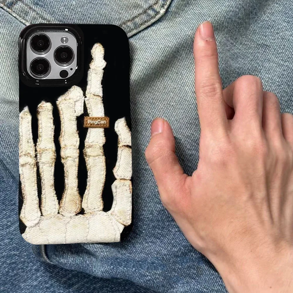 Y2K Retro Skeleton Hand Bone Funny Phone Case for iPhone 17 16 Air 15 14 13 12 11 Pro Max 14 Plus Shockproof Edgy Trendy Cover
Y2K Retro Skeleton Hand Bone Funny Phone Case for iPhone 17 16 Air 15 14 13 12 11 Pro Max 14 Plus Shockproof Edgy Trendy Cover