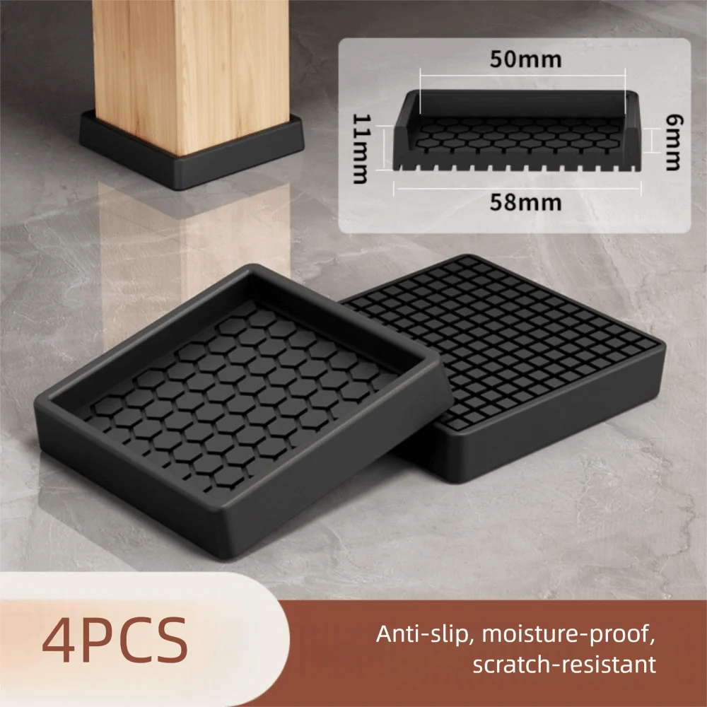 4PCS with Suction Cup Furniture Coasters Silicone Anti Displacement Furniture Wheel Stoppers Non Slip Bed Couch Floor Protector
4PCS with Suction Cup Furniture Coasters Silicone Anti Displacement Furniture Wheel Stoppers Non Slip Bed Couch Floor Protector
