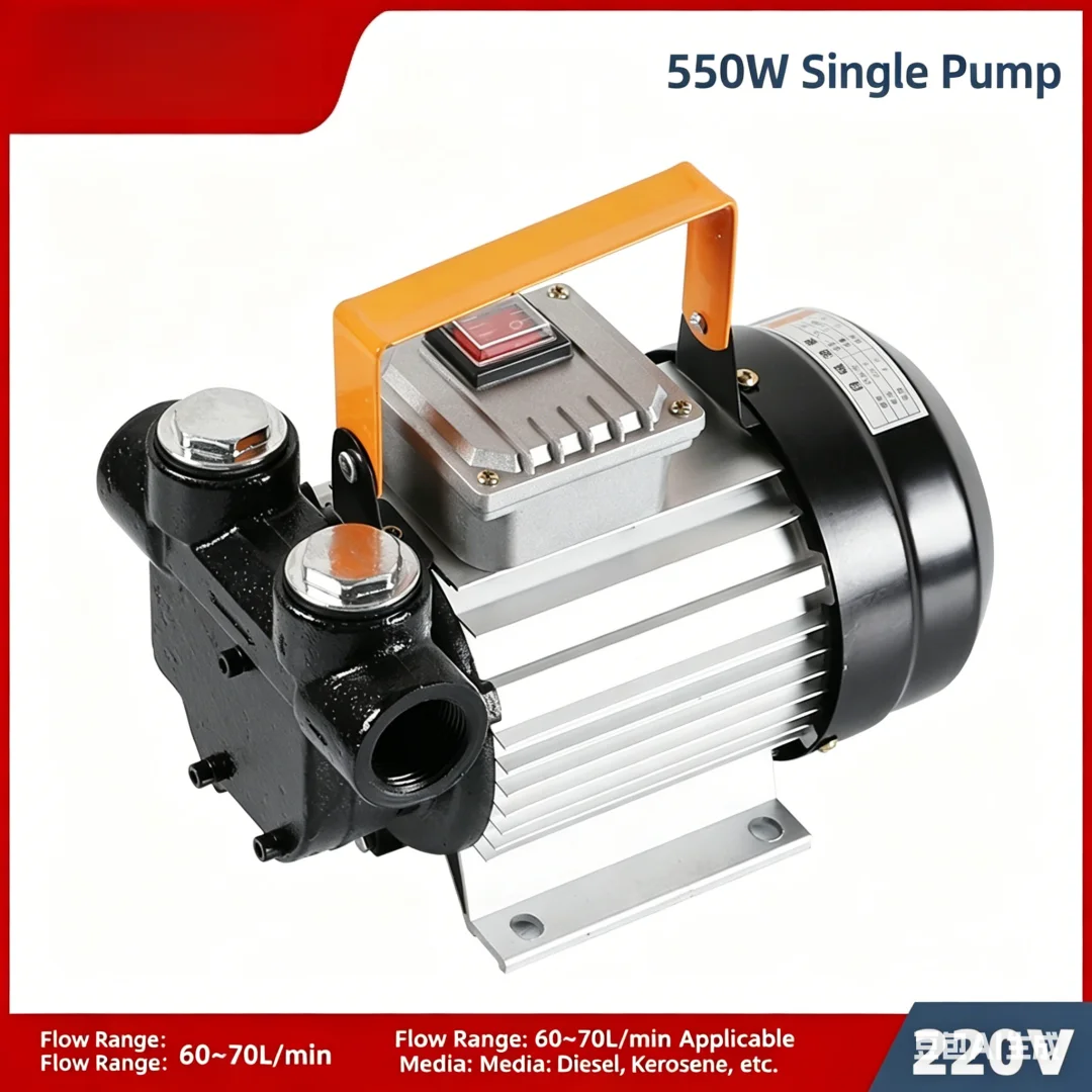 220V Electric Diesel Fuel Transfer Pump Self-Priming Suction Oil Pump High Flow Refueling Pump for Vehicle Truck Tank
220V Electric Diesel Fuel Transfer Pump Self-Priming Suction Oil Pump High Flow Refueling Pump for Vehicle Truck Tank