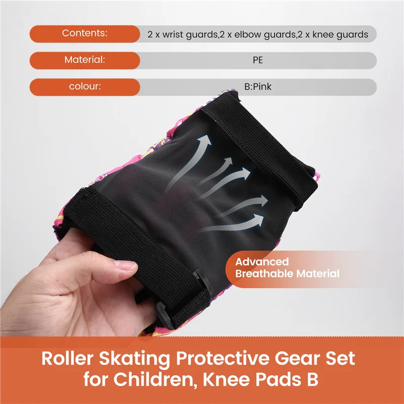 Roller Skating Protective Gear Set For Children, Full Equipment, Skateboard, Roller Skates, Balance Bike, Knee Pads
Roller Skating Protective Gear Set For Children, Full Equipment, Skateboard, Roller Skates, Balance Bike, Knee Pads