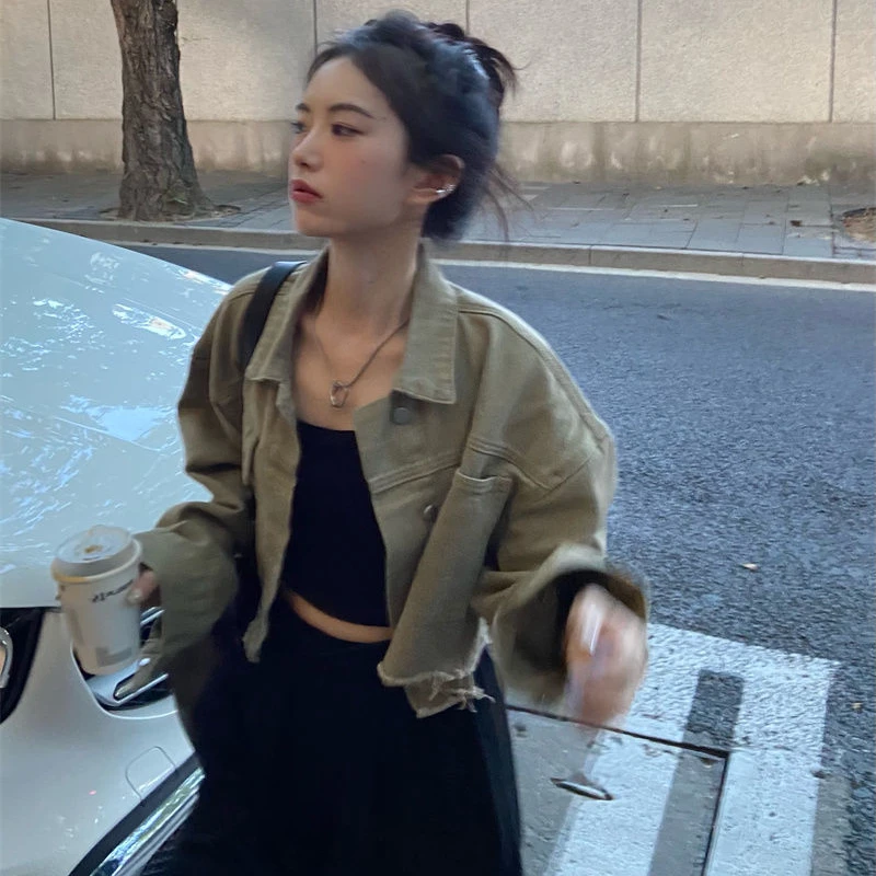 Denim Jackets Women Cropped Sweet Cool Chic Streetwear Unisex Basic All-match Ulzzang Design Retro Ropa Mujer Casual Female Ins
Denim Jackets Women Cropped Sweet Cool Chic Streetwear Unisex Basic All-match Ulzzang Design Retro Ropa Mujer Casual Female Ins