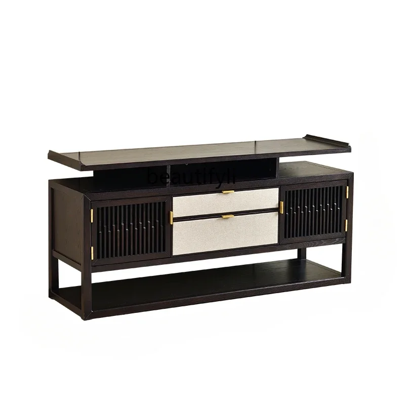 V Entrance Cabinet Sideboard New Chinese Style Solid Wood Living Room Low Wall Cabinet Floor Standing Storage Cabinet
V Entrance Cabinet Sideboard New Chinese Style Solid Wood Living Room Low Wall Cabinet Floor Standing Storage Cabinet