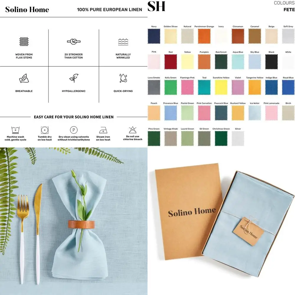 Набор из 4-х льняных салфеток для ужина, 100% лен, 20 x 20 дюймов, ручная работа, можно стирать в машине - идеально подходят для весны, Пасхи и праздников.
Набор из 4-х льняных салфеток для ужина, 100% лен, 20 x 20 дюймов, ручная работа, можно стирать в машине - идеально подходят для весны, Пасхи и праздников.