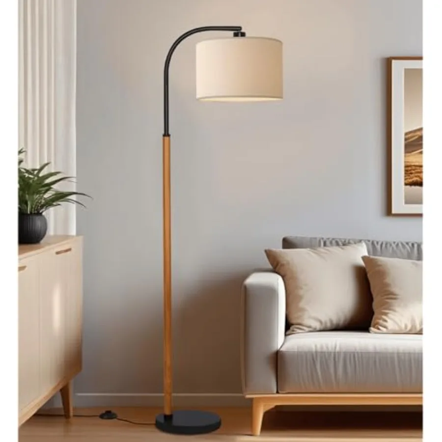66" Brown Black Arc Floor Lamps for Living Room 1200 Lumens 3-Level Brightness Wood Floor Lamp for Bedroom Vintage Mid Century
66" Brown Black Arc Floor Lamps for Living Room 1200 Lumens 3-Level Brightness Wood Floor Lamp for Bedroom Vintage Mid Century