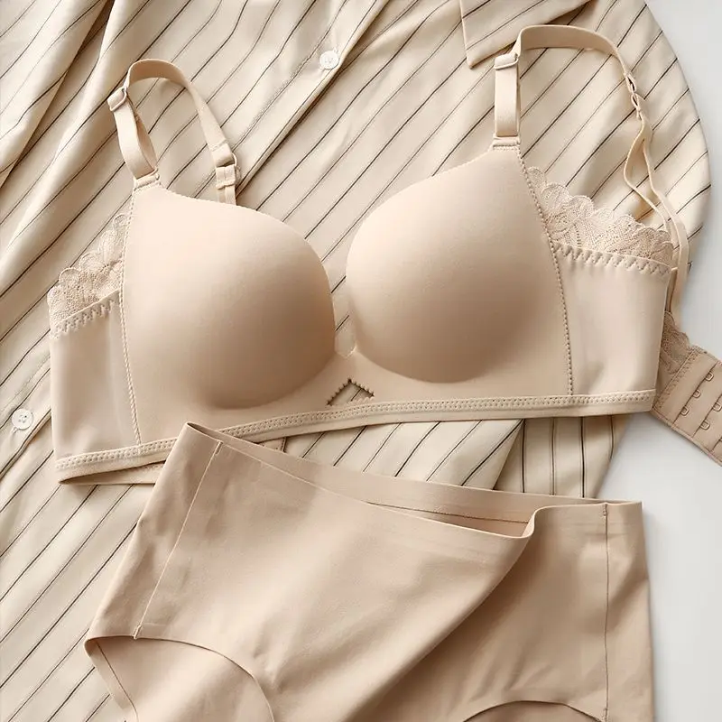 Japanese Harajuku style spicy girl seamless cup adjustment smooth thin bra set Y2K women's comfortable fashionable lingerie set
Japanese Harajuku style spicy girl seamless cup adjustment smooth thin bra set Y2K women's comfortable fashionable lingerie set