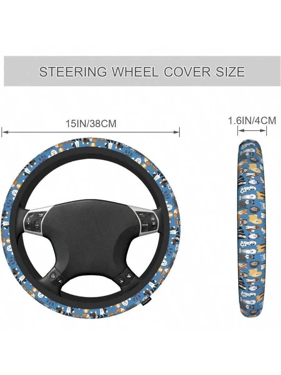 Universal 15 Inch Neoprene Steering Wheel Cover For Car Truck
Universal 15 Inch Neoprene Steering Wheel Cover For Car Truck