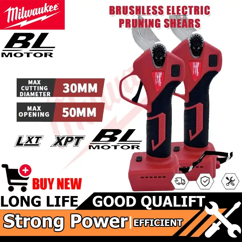Бесщеточный электрический секатор Milwaukee, 4-ступенчатый беспроводной ручной секатор для обрезки фруктового куста, ветвей деревьев, резак для батареи
Бесщеточный электрический секатор Milwaukee, 4-ступенчатый беспроводной ручной секатор для обрезки фруктового куста, ветвей деревьев, резак для батареи
