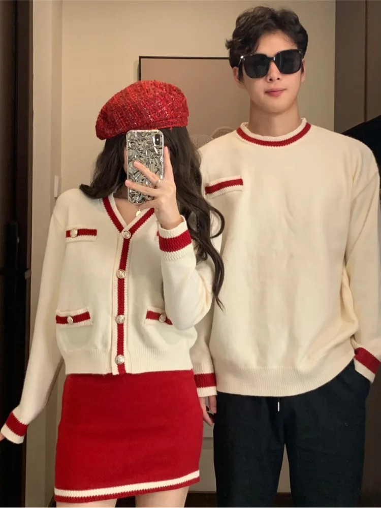 Unique Design Couple Outfit Autumn Korean Sle Sweater Dr Two-Piece Set One Top One Skirt Trendy Brand Commute Simple Fit
Unique Design Couple Outfit Autumn Korean Sle Sweater Dr Two-Piece Set One Top One Skirt Trendy Brand Commute Simple Fit