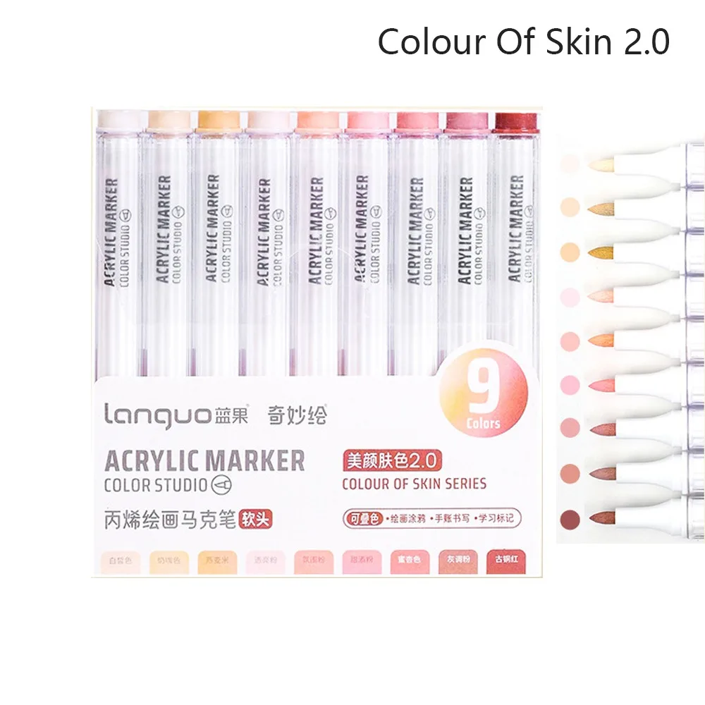 9-Colors Acrylic Marker Pen Stackable Color Smooth Writing Colour Pen Quick Drying Art Stationery Art Watercolor Pen Painting
9-Colors Acrylic Marker Pen Stackable Color Smooth Writing Colour Pen Quick Drying Art Stationery Art Watercolor Pen Painting