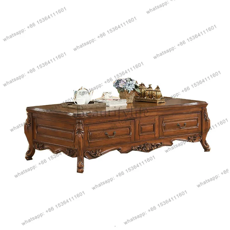 American high-end old meeting table European living room coffee table villa club hall furniture
American high-end old meeting table European living room coffee table villa club hall furniture