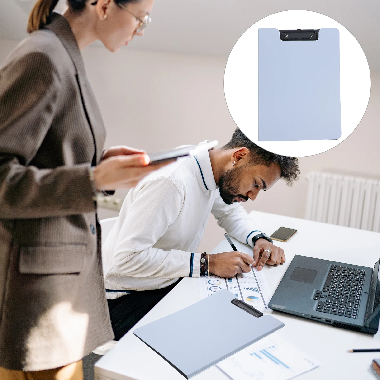 Portable Clipboard Writing Board Solid Lightweight Office File Clip Document Organizer for Students Workers Clipboard 
Portable Clipboard Writing Board Solid Lightweight Office File Clip Document Organizer for Students Workers Clipboard