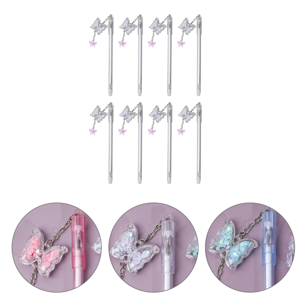 8 Pcs Butterfly Pendant Sign Girls Roller Fun Pens Ballpoint Office Plastic Stationery Students Gel
8 Pcs Butterfly Pendant Sign Girls Roller Fun Pens Ballpoint Office Plastic Stationery Students Gel