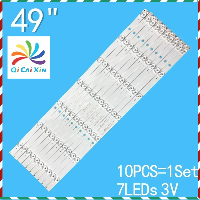Для 10 шт./компл. светодиодная лента для подсветки 7 ламп 485 мм GC49D07-ZC21FG-01 7S1P 303GC 490031 Для 49PUF6261/T3
Для 10 шт./компл. светодиодная лента для подсветки 7 ламп 485 мм GC49D07-ZC21FG-01 7S1P 303GC 490031 Для 49PUF6261/T3