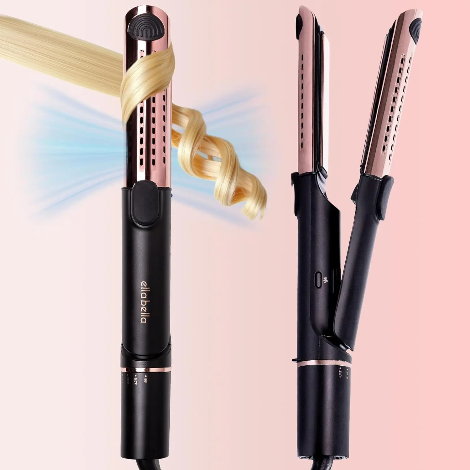 2-in-1 Titanium Hair Straightener & Curler with Cooling Air Vents for Salon-Quality Styles
2-in-1 Titanium Hair Straightener & Curler with Cooling Air Vents for Salon-Quality Styles