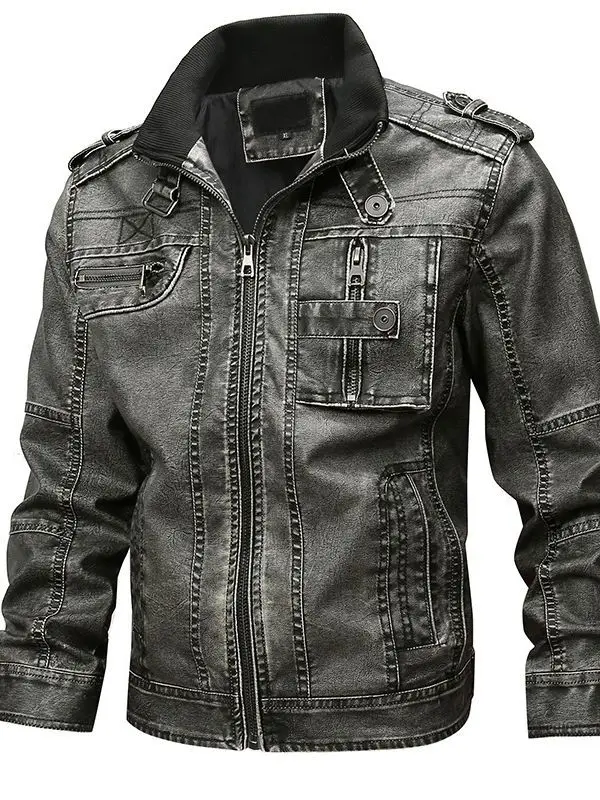 2024 New Winter Casual Round Hemp Stand up Collar Zipper Winter Non Hooded Black Youth Side Seam Insert Bag Leather Jacket
2024 New Winter Casual Round Hemp Stand up Collar Zipper Winter Non Hooded Black Youth Side Seam Insert Bag Leather Jacket
