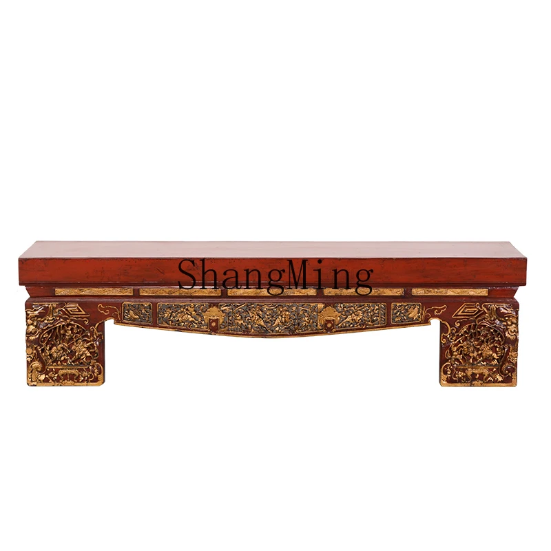 CL old elm bench Ming and Qing classical furniture bench antique carved door panel retro long stool
CL old elm bench Ming and Qing classical furniture bench antique carved door panel retro long stool