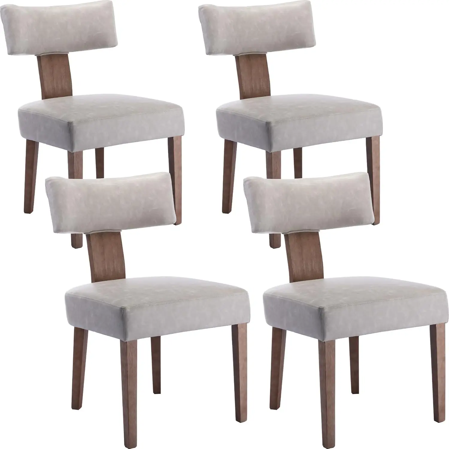 Modern Dining Chairs Set Of 4, Comfy Upholstered Side Chairs With Wood Legs, Pu Leather Dining Chairs With Curved Wingba For
Modern Dining Chairs Set Of 4, Comfy Upholstered Side Chairs With Wood Legs, Pu Leather Dining Chairs With Curved Wingba For