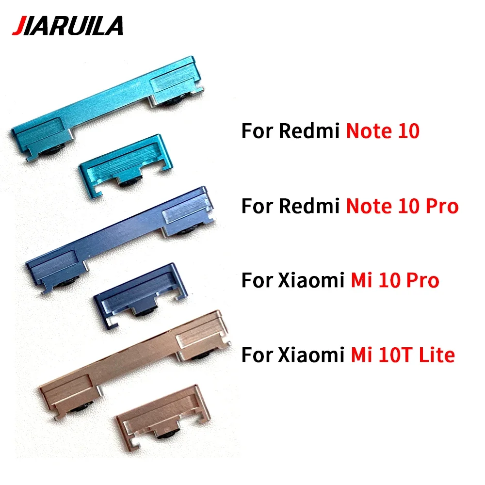 10 Pcs For Xiaomi Redmi Note 10 Pro / Mi 10 10T Pro Side Keys Power and Volume Buttons Replacement
10 Pcs For Xiaomi Redmi Note 10 Pro / Mi 10 10T Pro Side Keys Power and Volume Buttons Replacement