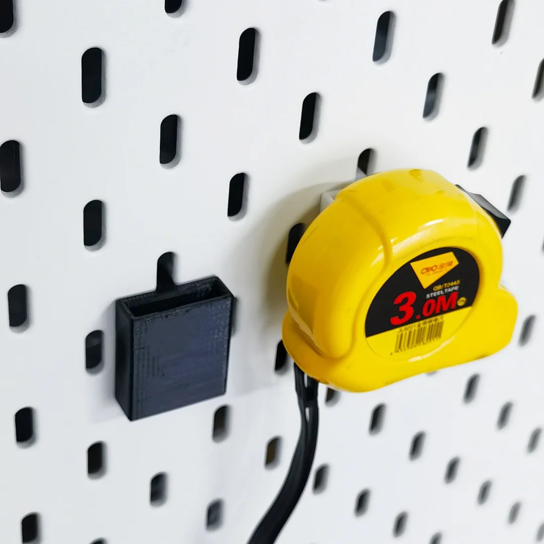 Pegboard Accessory Plastic Tool Organizer for Tape Measure, Easy Installation
Pegboard Accessory Plastic Tool Organizer for Tape Measure, Easy Installation