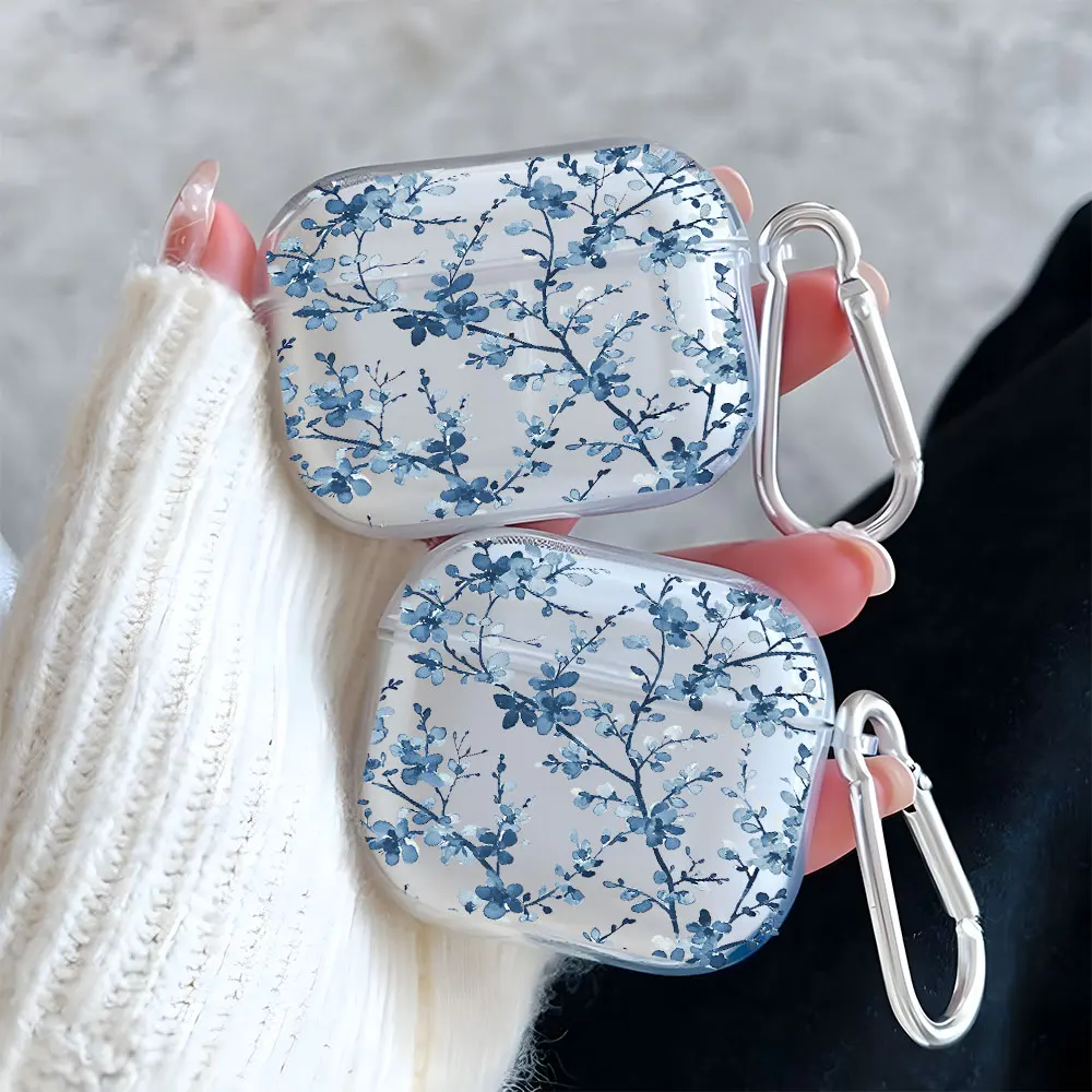 Blue Floral Print Elegant Clear Earphone Case for AirPods 1/2/3/4 Earbuds Case For AirPods Pro 3/Pro 2/Pro TPU Protective Cover
Blue Floral Print Elegant Clear Earphone Case for AirPods 1/2/3/4 Earbuds Case For AirPods Pro 3/Pro 2/Pro TPU Protective Cover
