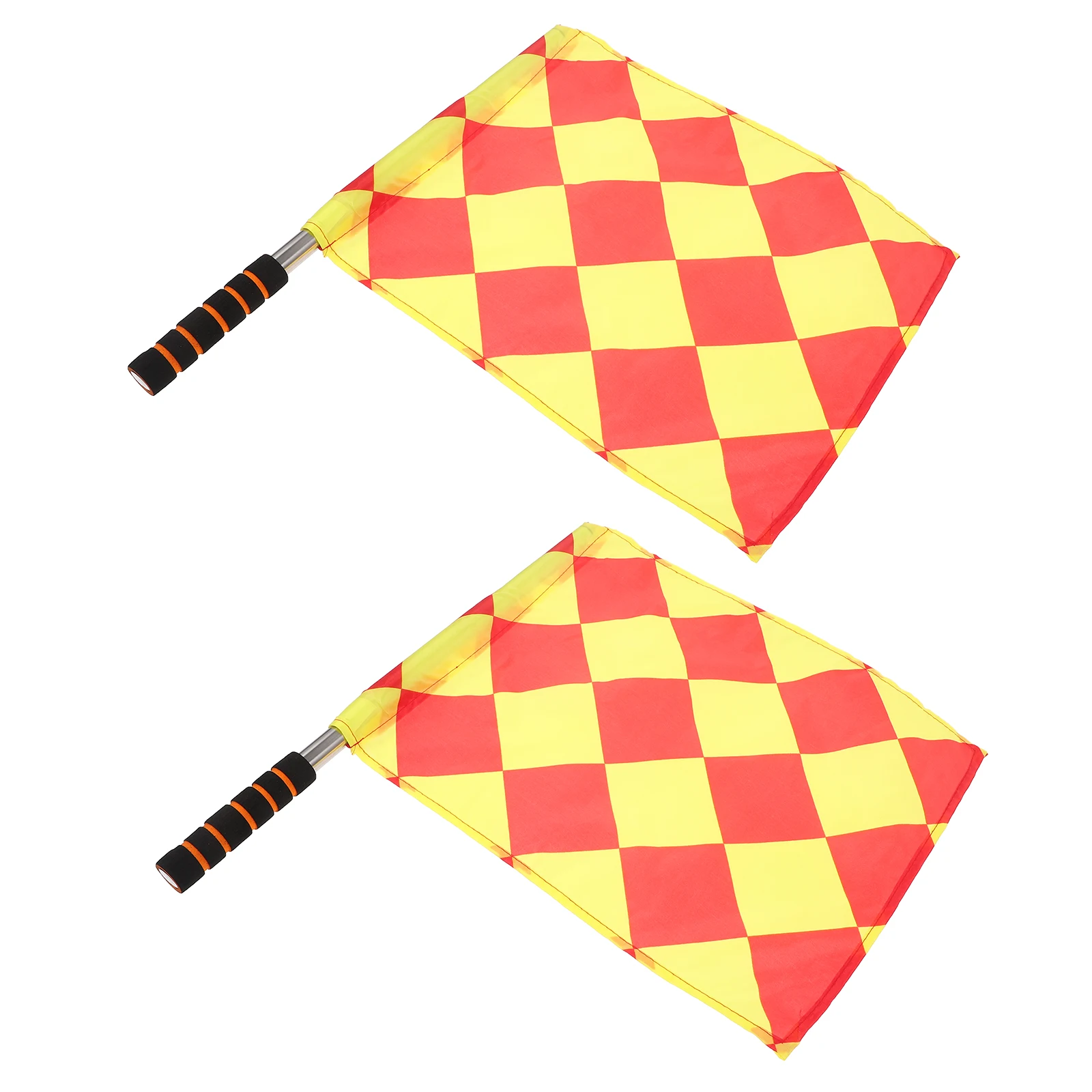 2pcs Flags Soccer Referee Signal Flags Handheld Stainless Steel Rod Foam Grip Traffic Warning Sports Equipment
2pcs Flags Soccer Referee Signal Flags Handheld Stainless Steel Rod Foam Grip Traffic Warning Sports Equipment