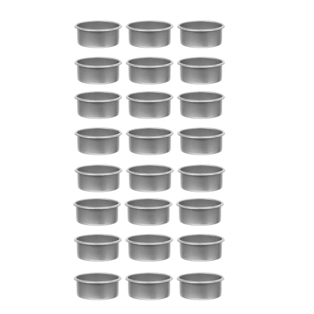 24pcs Empty Cups Silver Iron Material DIY Christmas Home Decorative Wax Containers Bedroom Living Room Office Romantic
24pcs Empty Cups Silver Iron Material DIY Christmas Home Decorative Wax Containers Bedroom Living Room Office Romantic