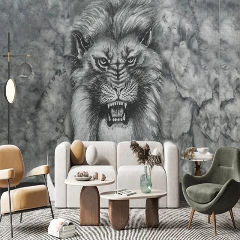 Abstract Ink Art Mural Custom Modern Lion Animal Marble Wallpaper for Living Room Bedroom Study Wall Décor Background 3D
Abstract Ink Art Mural Custom Modern Lion Animal Marble Wallpaper for Living Room Bedroom Study Wall Décor Background 3D