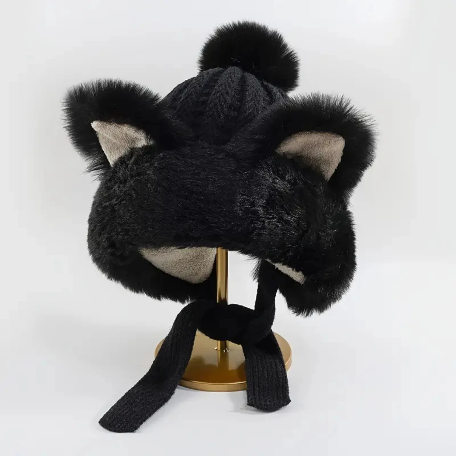 Warm and Cozy Plush Fleece Animal Cat Ears Winter Hat - Stylish Wool Cap for Fashionable Cycling Enthusiasts - Soft Knit Hat wit
Warm and Cozy Plush Fleece Animal Cat Ears Winter Hat - Stylish Wool Cap for Fashionable Cycling Enthusiasts - Soft Knit Hat wit